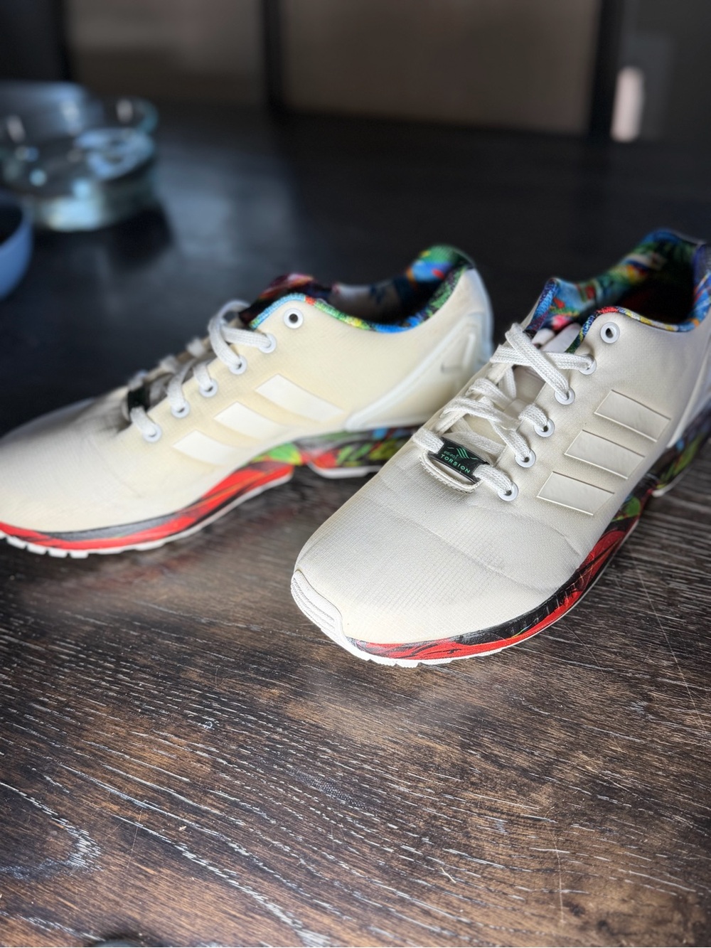 Adidas Torsion ZX Flux Floral Men’s size 9.5 - Picture 5 of 6